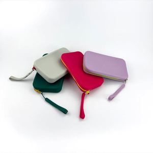 Fashionable Large Capacity Candy Soft Handle Zipper Waterproof <b>Makeup</b> <b>Brush</b> Pouch Travel Portable Stylish Cosmetic Storage <b>Case</b> - Product Image 2