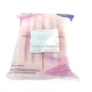 Almohadillas desechables de algodón para eliminar maquillaje facial, fabricante de almohadillas de algodón biodegradables, venta al por mayor