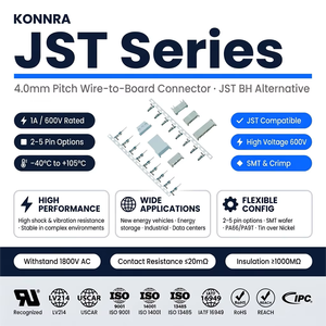 Conector de cable a placa JST Serie <span class=keywords><strong>BH</strong></span> <span class=keywords><strong>4.0</strong></span> SMT de 2 pines y 4 mm, conector macho/hembra para retroiluminación LCD, terminal JKUN, contacto similar - Product Image 1