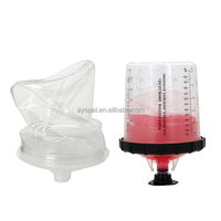 Kit complet de gobelet de mélange de peinture de 600 ml, pot de pistolet à peinture jetable