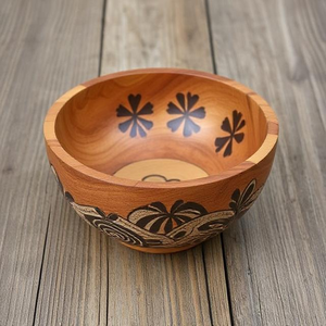 Cuenco de madera hecho a mano duradero y moderno con aspecto elegante para servir platos Pasta y uso diario - Product Image 4