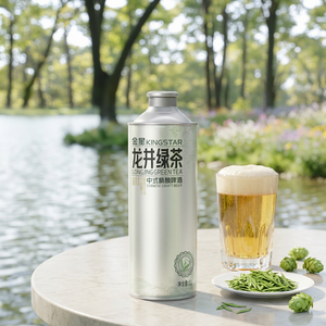 Cerveza Artesanal Kingstar Longjing Green Tea <span class=keywords><strong>Ale</strong></span> 1L 4.1% ABV, Variedad de Hierbas <span class=keywords><strong>y</strong></span> Especias, Latas de Aluminio, Botellas, <span class=keywords><strong>Lager</strong></span>, Venta Directa de Fábrica - Product Image 6