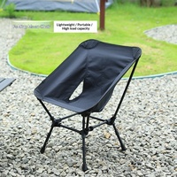 Chaise de camping pliante en aluminium pour l'extérieur, chaise de plage ultra légère et portable, support à quatre côtés, équipement de pêche et de pique-nique