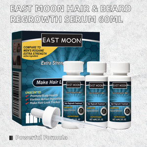 Solución para el Crecimiento del Cabello East Moon, Suero Anticaída para el Crecimiento de la Barba, 60 ml, Fórmula Concentrada de Aceite de Jengibre para Barba - Product Image 2