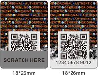 Etiquetas de Alta Seguridad de Alta Calidad, Suministro Directo de Fábrica, Etiquetas Adhesivas con Código QR Transparente Personalizadas, Etiquetas Profesionales Anti-falsificación