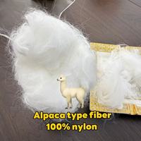 Hilo de Alpaca Tipo Conejo de Angola 8D 12D 15D Nylon 6, Hilo Crudo Sin Pliegues, Efecto Opaco, Ecológico, Ignífugo, 65mm