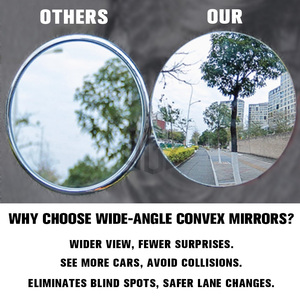 Rétroviseurs latéraux <span class=keywords><strong>de</strong></span> <span class=keywords><strong>guidon</strong></span> <span class=keywords><strong>de</strong></span> <span class=keywords><strong>moto</strong></span>, forme ronde, rétro, anti-éblouissement, convexe, <span class=keywords><strong>avec</strong></span> extrémité <span class=keywords><strong>de</strong></span> barre pour Vespa Sprint Primavera GTS - Product Image 6