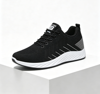 Chaussures de course décontractées pour hommes, en maille tricotée, à lacets, légères, confortables, imperméables, tendance, pour la marche en plein air