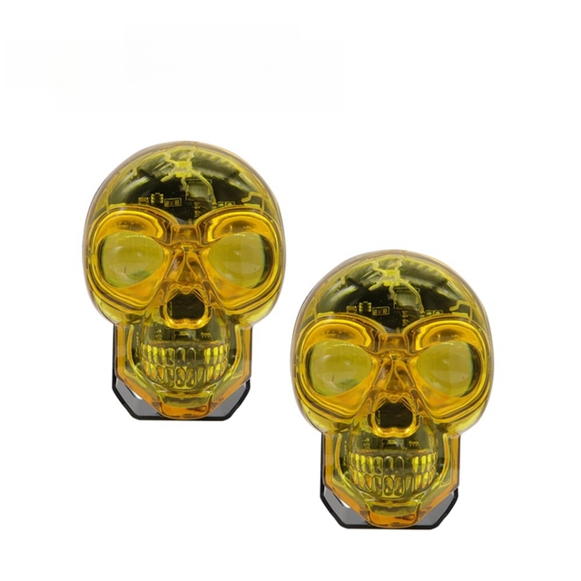 Motorcycle LED Spotlight with Colorful Retro Skeleton Head, Ultra-Bright for Custom Lights, Suitable for Electric Vehicles