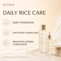 Coffret de Soins Hydratant, Éclaircissant et Apaisant à l'Extrait de Riz, Acide Hyaluronique et Niacinamide – Léger – Marque Privée OEM ODM