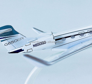 Modèle d'<span class=keywords><strong>avion</strong></span> Gulfstream G650er en alliage 16CM moulé sous pression Modèles G650 pour cadeau d'affaires Accepté OEM personnalisé - Product Image 4