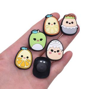 HY Original - Adornos de PVC para Zapatos con Forma de Frutas (Naranja, Melocotón, Plátano, Manzana, Cereza), Decoraciones para la Parte Superior de Sandalias de Diseñador, Accesorios para <span class=keywords><strong>Zuecos</strong></span> - Product Image 3