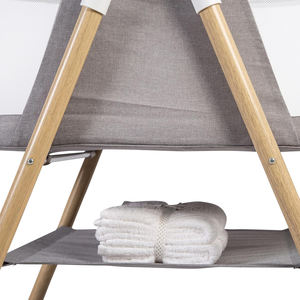 Letto per bambini a dondolo in legno di pino grezzo letto per bambini <span class=keywords><strong>lettino</strong></span> altalena convertibile Design moderno 0-3 anni con Set di biancheria da letto per bambini - Product Image 4
