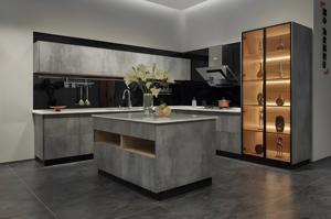 Petit meuble design automatique Armoire moderne haute brillance Cocinas Modulares Armoire de cuisine équipée Ensemble complet - Product Image 5