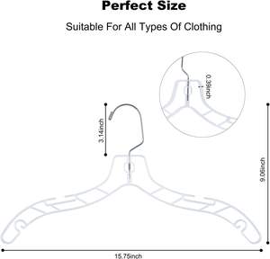 Perchas Transparentes Antideslizantes para Vestidos de Novia de 17 Pulgadas - Product Image 2