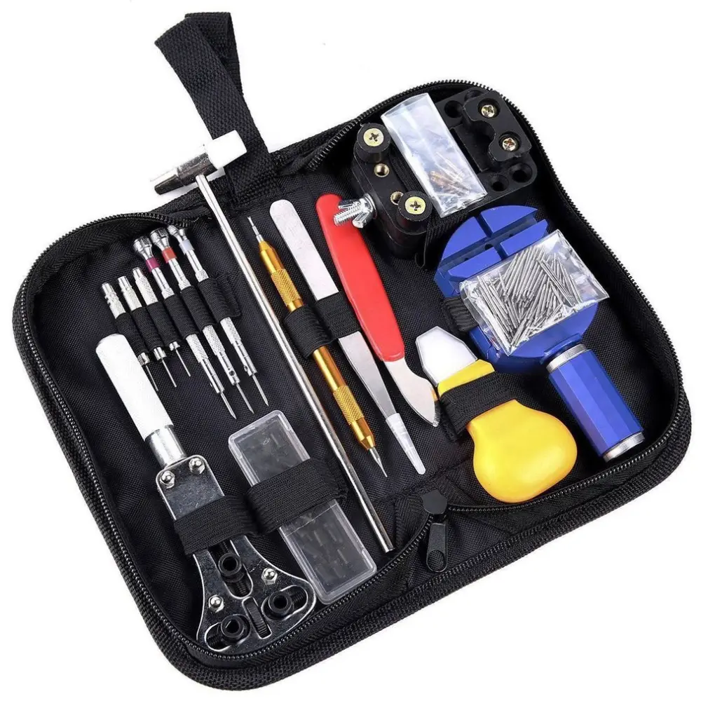 147pcs Watch Repair tool Kit Watch Link Pin Remover Case Opener Spring Bar Remover