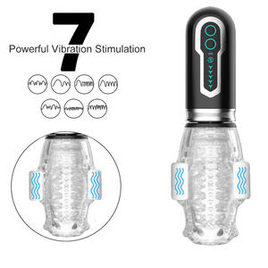 2024 nueva taza de masturbación masculina giratoria de 360 grados máquina masturbadora masculina vibratoria de empuje eléctrico automático para hombre - Product Image 5