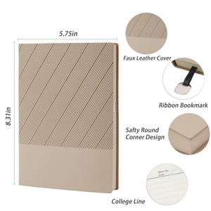 Cá nhân A5 cổ điển mềm da văn phòng máy tính xách tay Nhật Ký cuốn sách điều hành của Công ty kinh doanh Tạp Chí máy tính xách tay 2026 với logo - Product Image 2