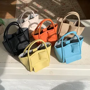 Hot Sale New Lichee Pu Leather Bucket Bag Fashion Ladies Designer Handbags