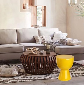 C302 escritorio en forma de copa sofá mesa de esquina lateral para sala de estar hogar mesita de noche lujo pequeñas mesas de centro de fibra de vidrio personalizadas - Product Image 5