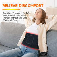 Coussin de thérapie infrarouge proche à 360 LED avec minuterie pulsée, double longueur d'onde, pour le dos, la taille, les épaules et les genoux