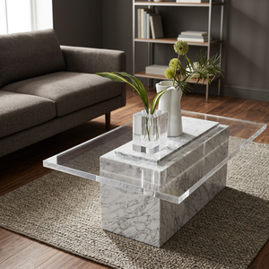 White Marble Topped Modern Design Outdoor <b>Tables</b> with Customizable Size and Anti-Corrosion Features-Best Price - Product Image 3