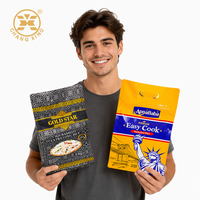 Sac à riz en plastique laminé de qualité supérieure |   Pochette à fermeture éclair avec poignée 2,5 kg 5 kg 10 kg