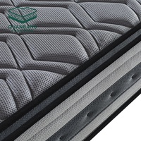 Matelas de lit de haute qualité en gros d'usine pour un sommeil réparateur, mobilier de chambre à coucher, matelas à ressorts ensachés et mousse à mémoire de forme