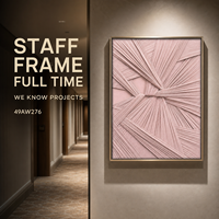 Elegante 3D Blush-Rosa Gewebte Textil-Plissee Geometrische Wandkunst Handgefertigt Boutique Hotel Flur Suite Feminine Dekoration Maßanfertigung Großhandel