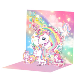 Carte de vœux d'anniversaire 3D créative, logo personnalisé, entreprise, faite à la main, papier couché, impression UV, laminage mat, cadeau - Product Image 6