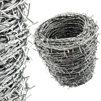 Alambre de púas de zinc galvanizado, precio por metro, tipos de alambre de púas en Egipto, cadena de alambre de púas Moissanite