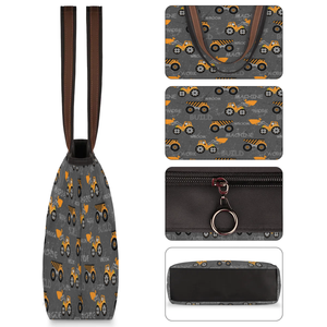 Engineering vehicle pattern.Large Capacity Handbag Durable and Comfortable Suitable for Work and Shopping - Product Image 4