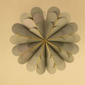 Nouvelle arrivée 3D simplicité maison création artisanat papier fleurs <span class=keywords><strong>Origami</strong></span> lanternes lumières LED prix séparé - Product Image 3