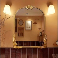 Vente en gros d'usine d'or fourniture design décorer 3 couleurs diamant écrasé meubles miroirs décor salon miroir mural