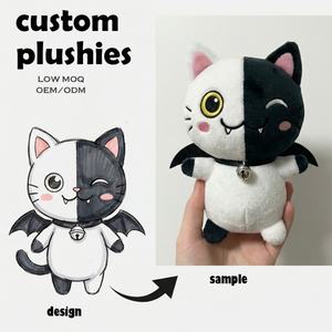 Peluches d'anniversaire personnalisées, jouets en peluche <span class=keywords><strong>robot</strong></span> avec logo, bras rayés tie-dye, poupée en tissu de coton avec estampage doré - Product Image 5