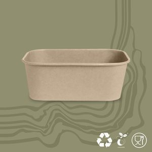 ภาชนะไอศกรีมกระดาษชีวภาพ BAMBOO 750 ซีซี 300 ชิ้น โดโมเจล - Product Image 1