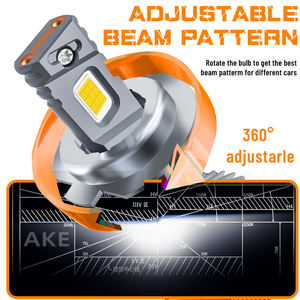 Phares LED AKE V89 Hb3 9005 de haute qualité 200w 20000lm MDS 4575 puces 9005 Hb3 ampoule LED 9-16V 6000k Bombillo LED 9005 pour voiture - Product Image 3