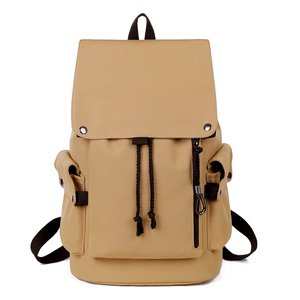 <span class=keywords><strong>Zaino</strong></span> Vintage in Tela con Chiusura a Coulisse e Patta, Borsa Casual per Scuola, Uomo, <span class=keywords><strong>Donna</strong></span>, Università, Viaggi, Attività all'Aperto, <span class=keywords><strong>Beige</strong></span> Kaki - Product Image 1