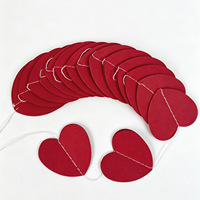 Guirlande de 2 m en papier en forme de cœur, Joyeuse Saint-Valentin, Bannière décorative pour mariage, Fournitures pour fête d'anniversaire