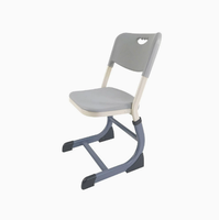 Ensemble chaise et bureau d'étudiant Reeke en métal, hauteur réglable, moderne, durable, fabriqué en Chine