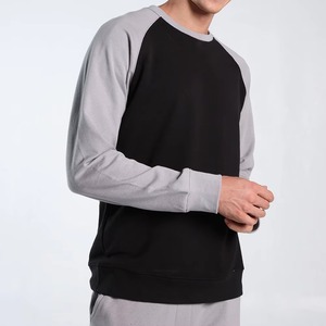 Men cotton sweatshirt plain long sleeve crew neck pullover casual <b>jumper</b> manufacturer OEM custom logo - Product Image 3