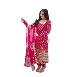 Traditional YELLOW Floral Printed Cotton <b>Kurta</b> Set With Dupatta Loose Fit Floor-Length Casual Wear <b>For</b> <b>Women</b> India Pakistan Styl - Product Image 1
