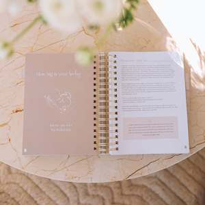 Agenda de <span class=keywords><strong>grossesse</strong></span> personnalisé en lin, <span class=keywords><strong>journal</strong></span> de <span class=keywords><strong>naissance</strong></span>, spirale, couverture rigide, organiseur de maternité avec autocollants pour futures mamans - Product Image 2