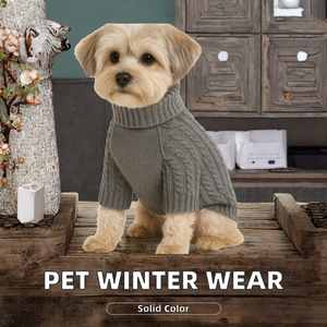 <span class=keywords><strong>Pull</strong></span> à Capuche Décontracté et Confortable pour Chien, En Gros, Diverses Tailles, Motif Ours en Peluche, Tricot Élastique, Couleur Unie - Product Image 3