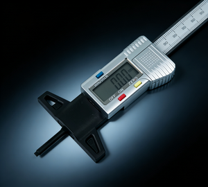 Medidor de Profundidad de Banda de Rodadura de Neumáticos, <span class=keywords><strong>Regla</strong></span> de Plástico para Medir la Profundidad de la Banda de Rodadura, Medidor Electrónico <span class=keywords><strong>Digital</strong></span> con Pantalla, Azul/Rojo - Product Image 6