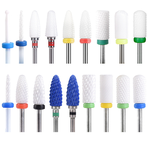 KADS 3/32" Shank Ceramic Nail <b>Drill</b> Bit Cuticle Milling Cutters Nail Grinding Bits Manicure Pedicure Machine Tool - Product Image 2