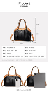 Bolsos cruzados de diseño de moda, bolsos de hombro de cuero PU de alta calidad, bolsos de mano casuales de lujo para mujer - Product Image 6
