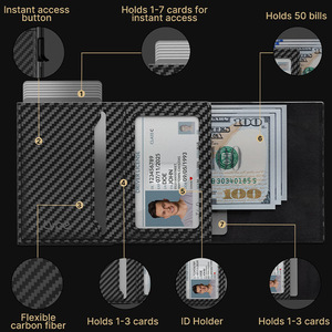 Minimalist Tri Fold <b>Wallet</b> <b>For</b> <b>Men</b> With <b>RFID</b> Protection Credit Card Holder Black Coffee Color 4 Inch Everyday Use - Product Image 1