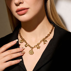 Collares de Moda Hawaiana de Verano, Joyería de Acero Inoxidable 316L, Collar de Concha Marina Chapado en Oro de 14k y 18k para Mujer - Product Image 4