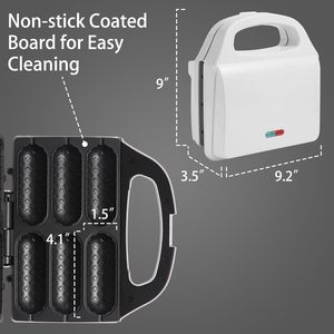 Nouvel Arrivage Mini Machine à Corn Dogs Électrique 750W en Acier Inoxydable, Classe Énergétique Efficace, Usage Domestique, Chaleur Uniforme, Antiadhésif - Product Image 2
